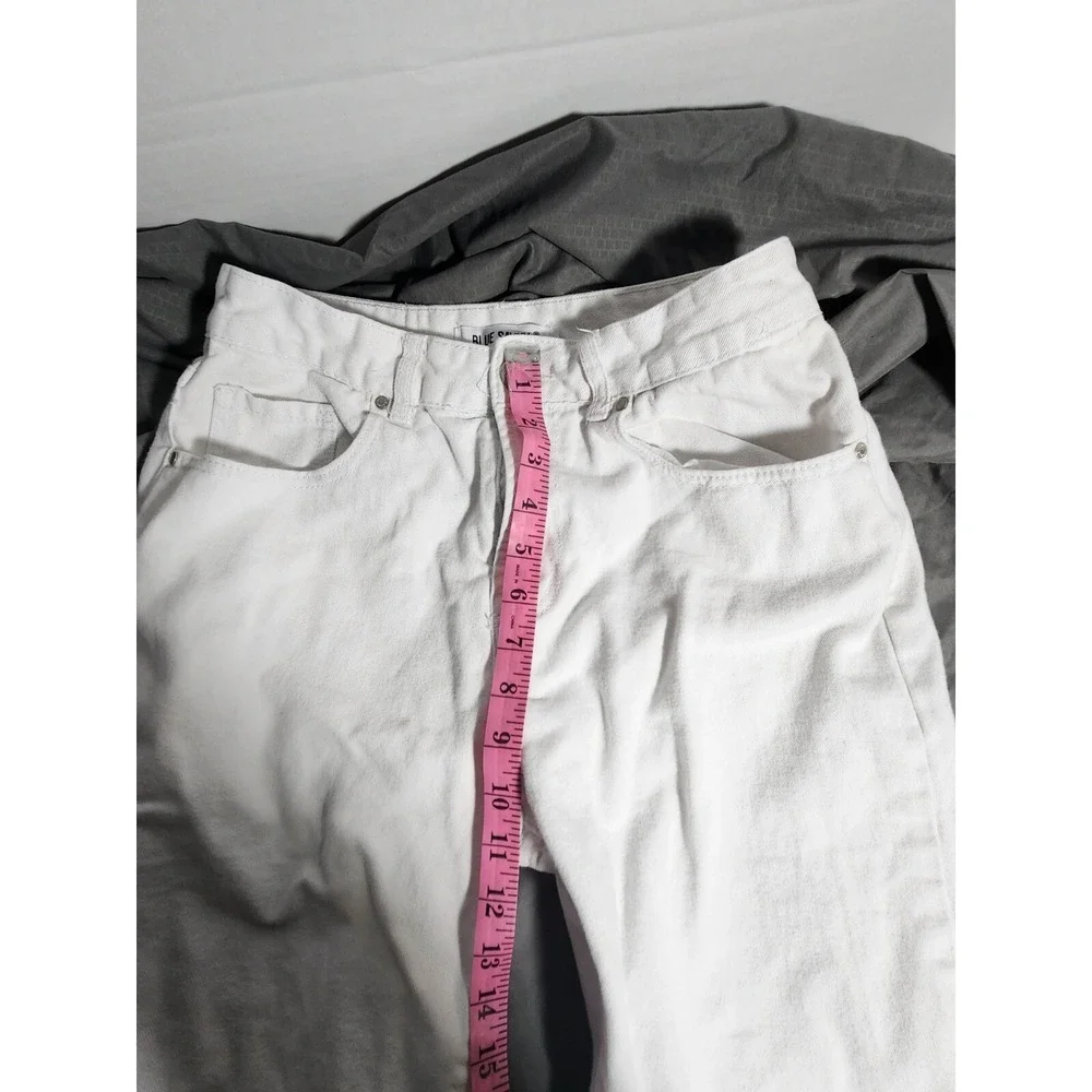 Blue Savvy  White Jeans Juniors/Women Size‎ 5 White Denim Zip 27